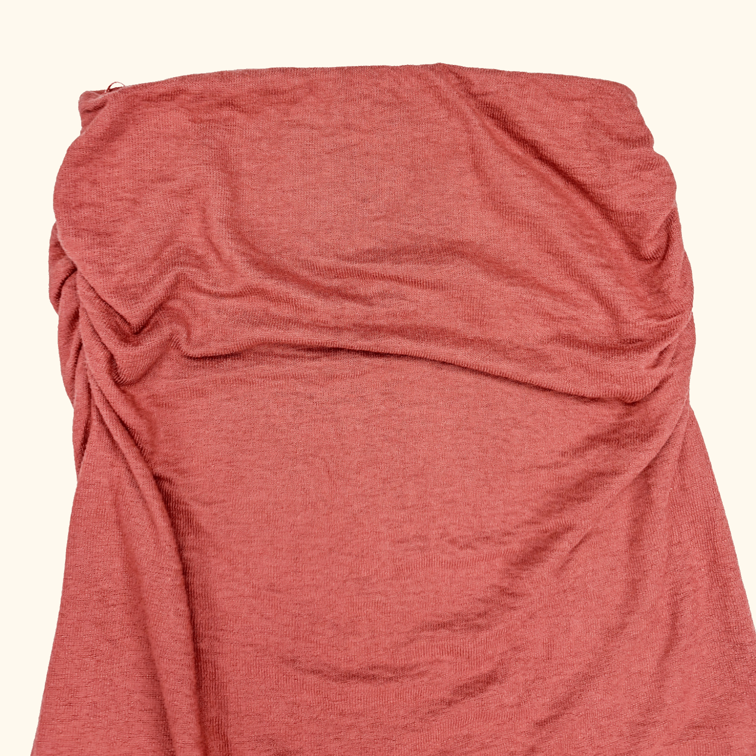 Zara Rust Knitted Stretch Midi Skirt - Size Small Zara