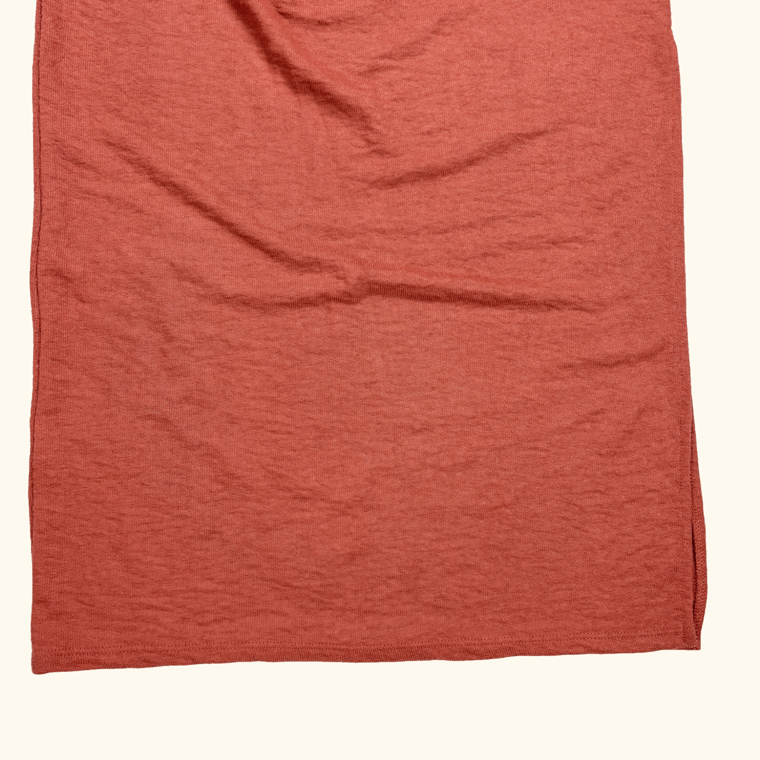 Zara Rust Knitted Stretch Midi Skirt - Size Small Zara