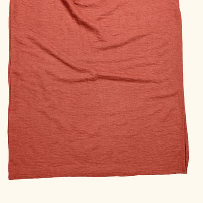 Zara Rust Knitted Stretch Midi Skirt - Size Small Zara