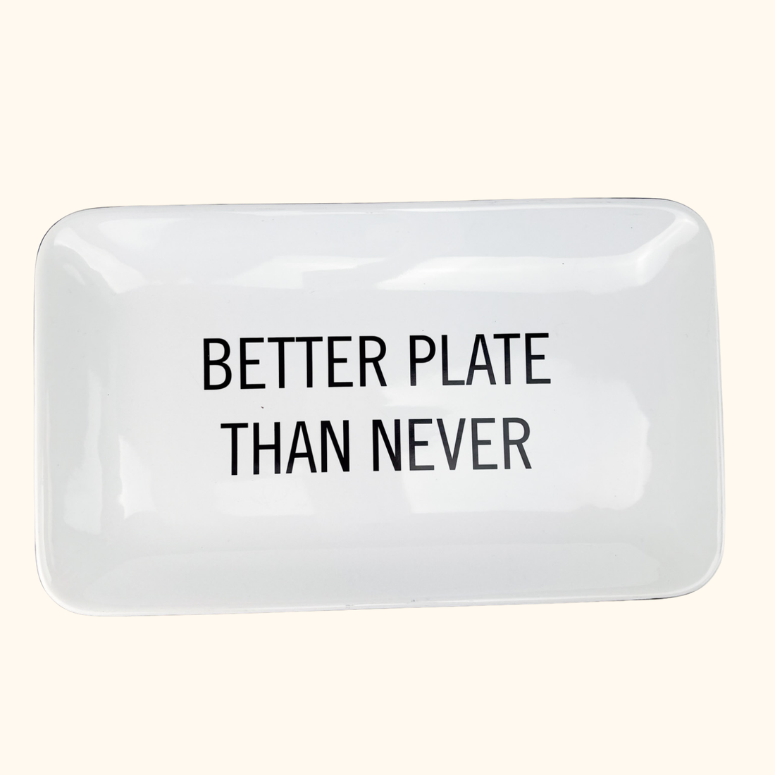 Kenneth Cole Serving Plate "Better Plate Than Never" Kenneth Cole