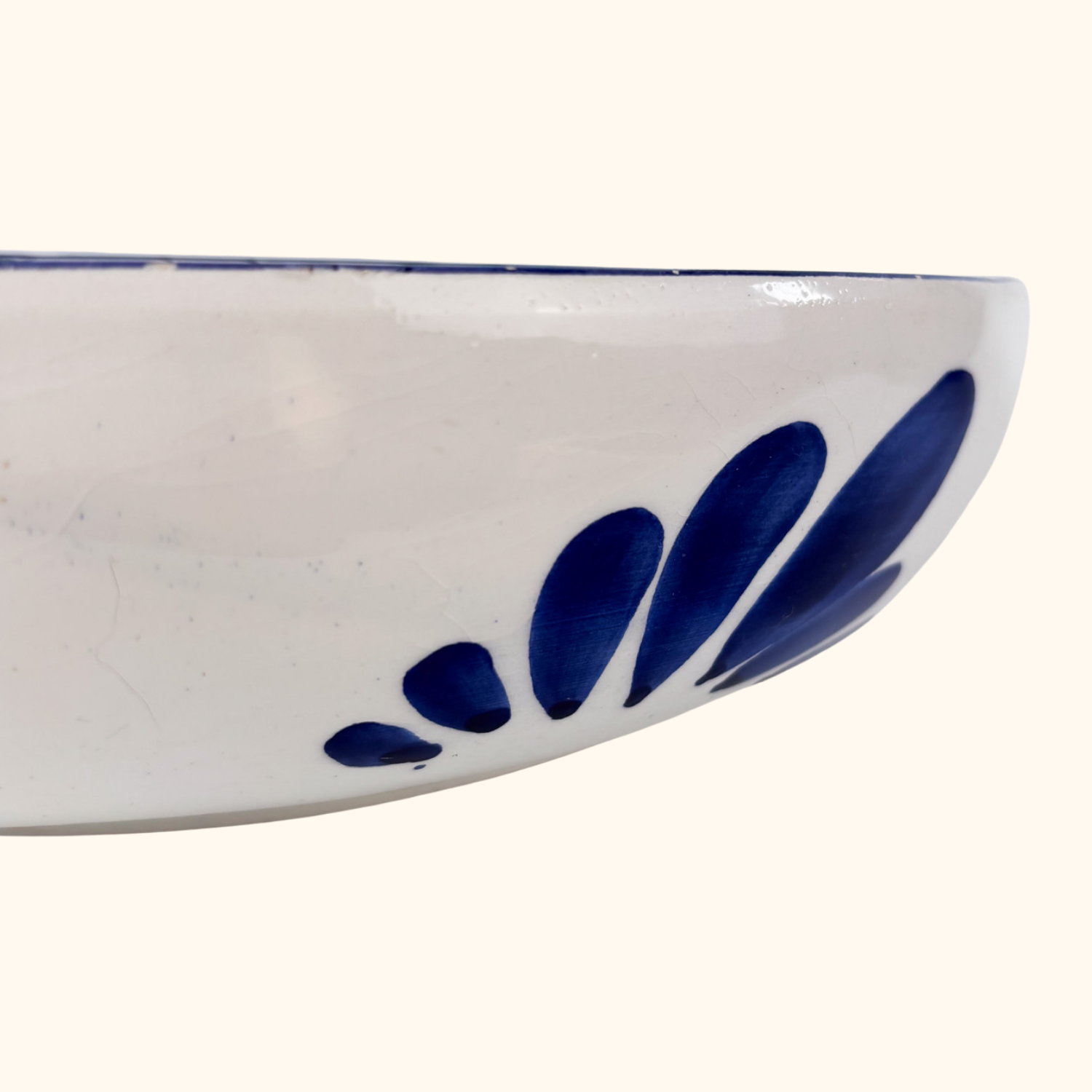 Large Floral Ceramic Salad Serving Bowl Sunshine Thrift