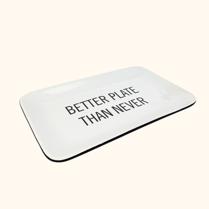 Kenneth Cole Serving Plate "Better Plate Than Never" Kenneth Cole