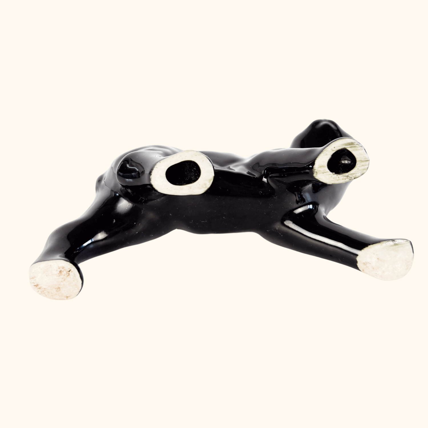 Small Black Cat Prowling Figurine Sunshine Thrift