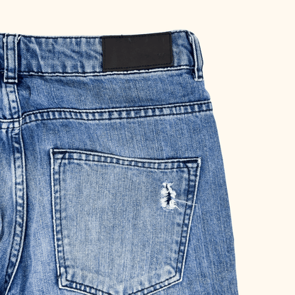 Whistles Distressed Cropped Straight Leg Jeans - Size 29inch Whistles