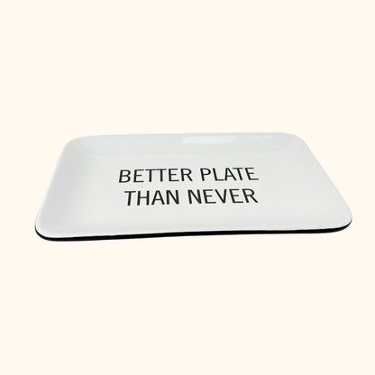 Kenneth Cole Serving Plate "Better Plate Than Never" Kenneth Cole