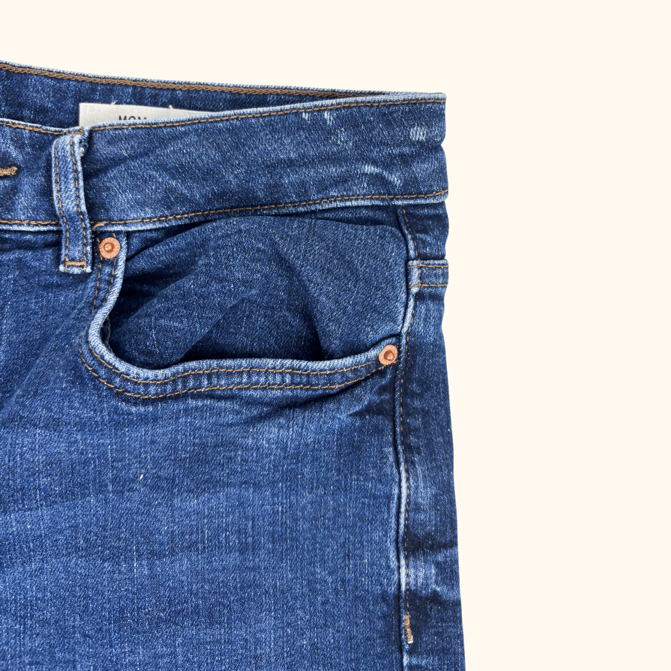 Marks &amp; Spencer Dark Blue Mom Jeans - Size 12 Short M&amp;S