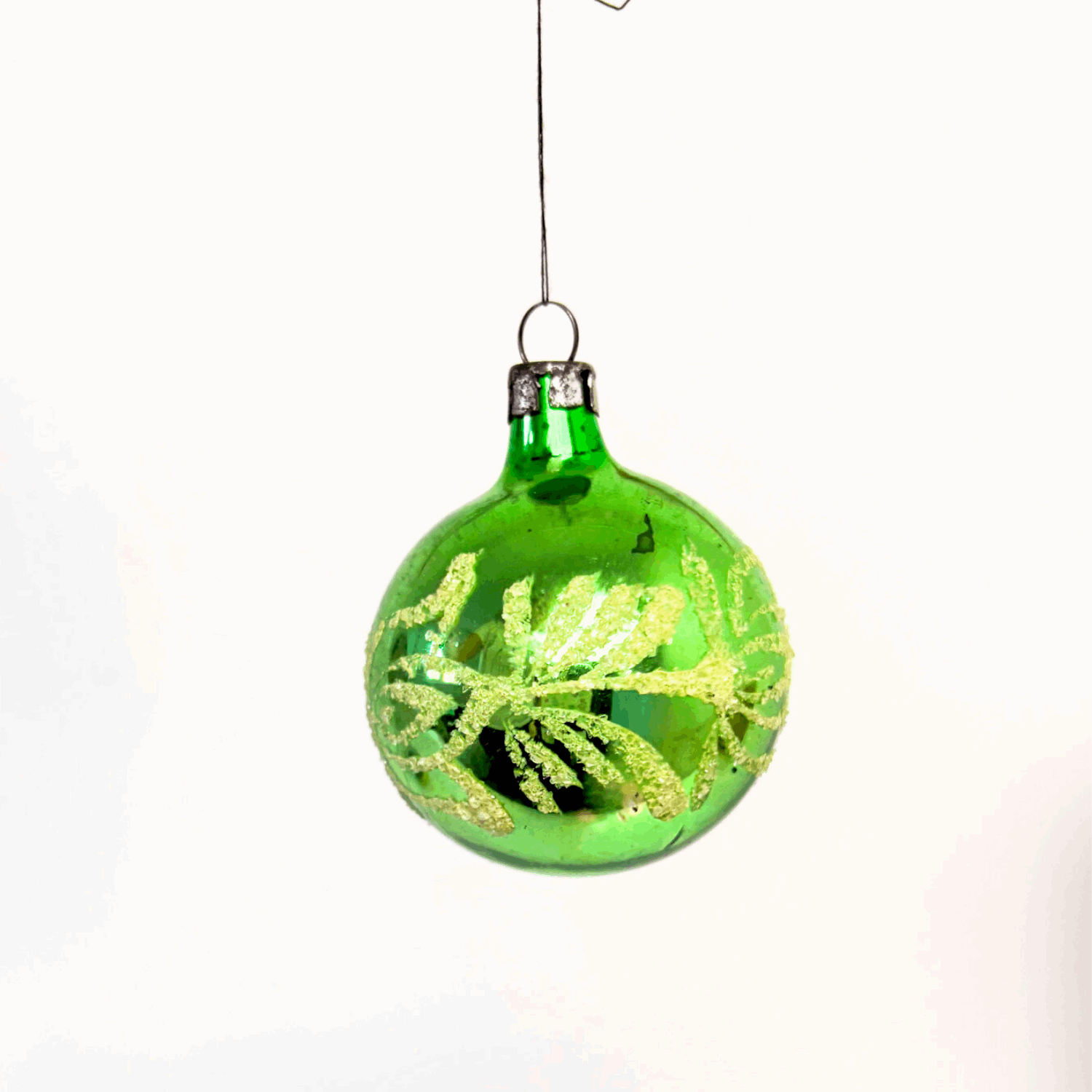 Green and Red Bear Christmas Baubles Mixed Set of 14 Sunshine Thrift