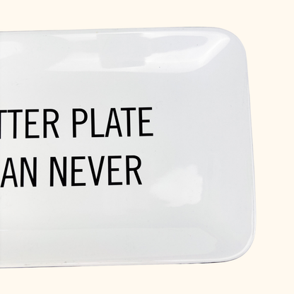 Kenneth Cole Serving Plate "Better Plate Than Never" Kenneth Cole