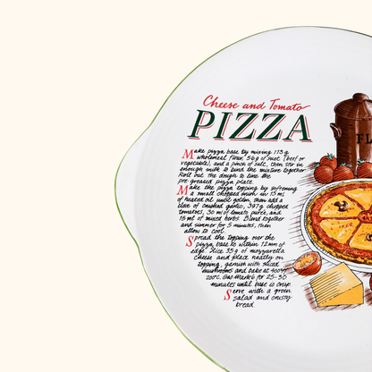 Vintage Rayware Pizza Recipe Serving Plate Rayware