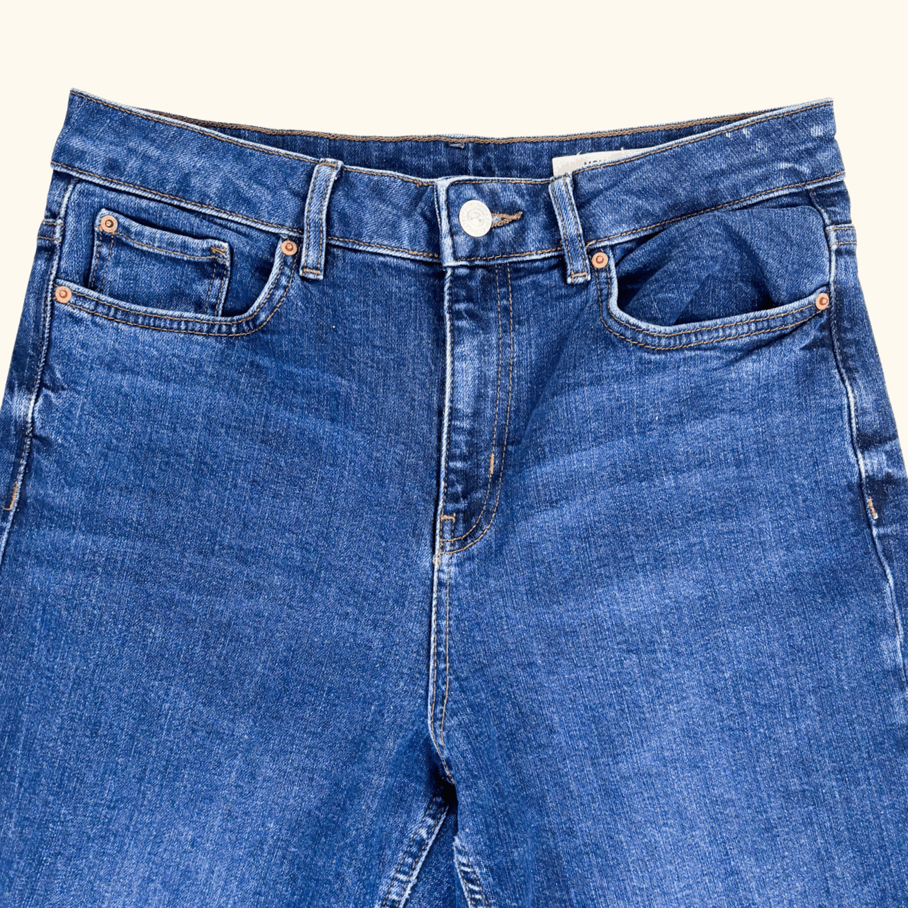 Marks &amp; Spencer Dark Blue Mom Jeans - Size 12 Short M&amp;S