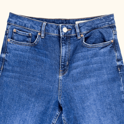 Marks &amp; Spencer Dark Blue Mom Jeans - Size 12 Short M&amp;S