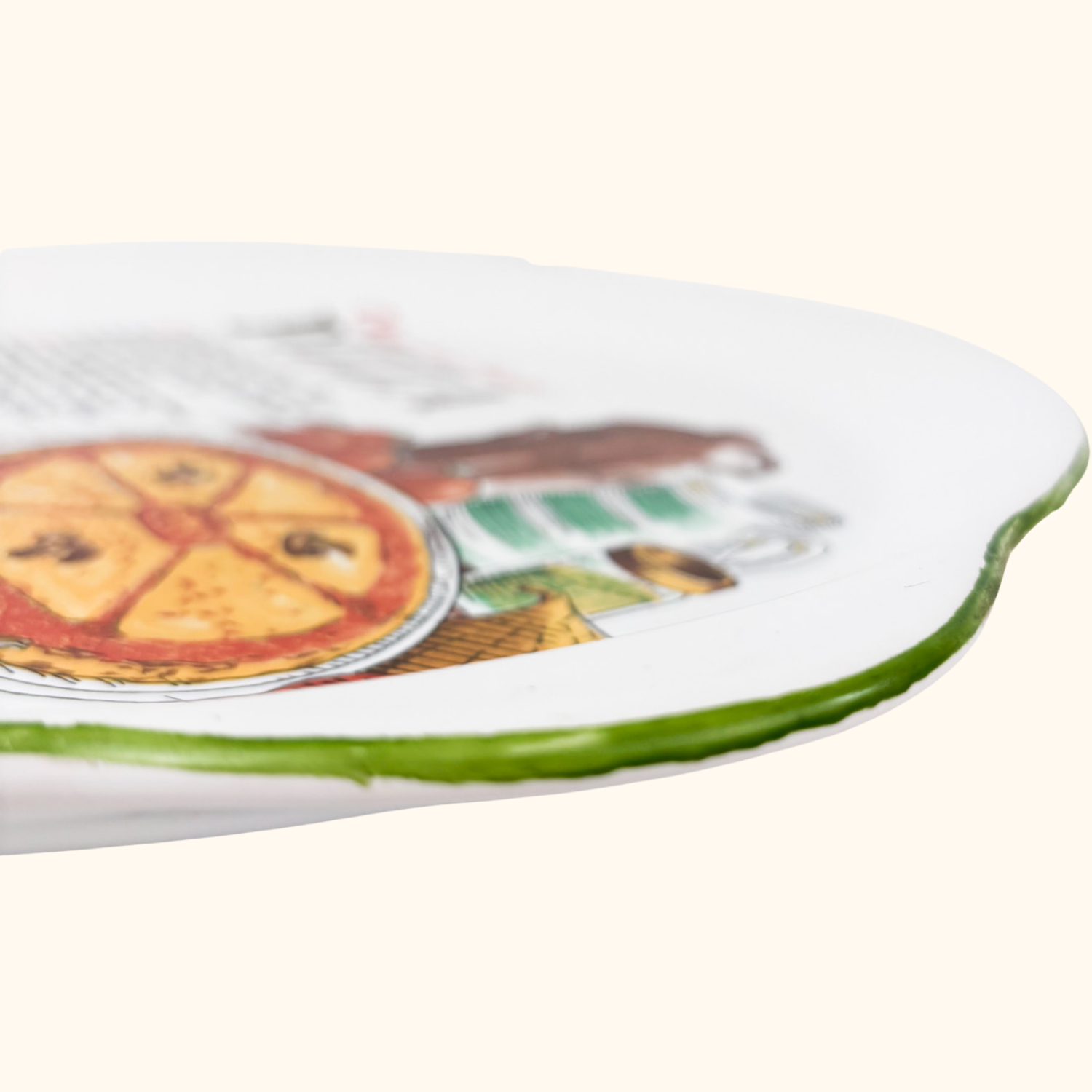 Vintage Rayware Pizza Recipe Serving Plate Rayware