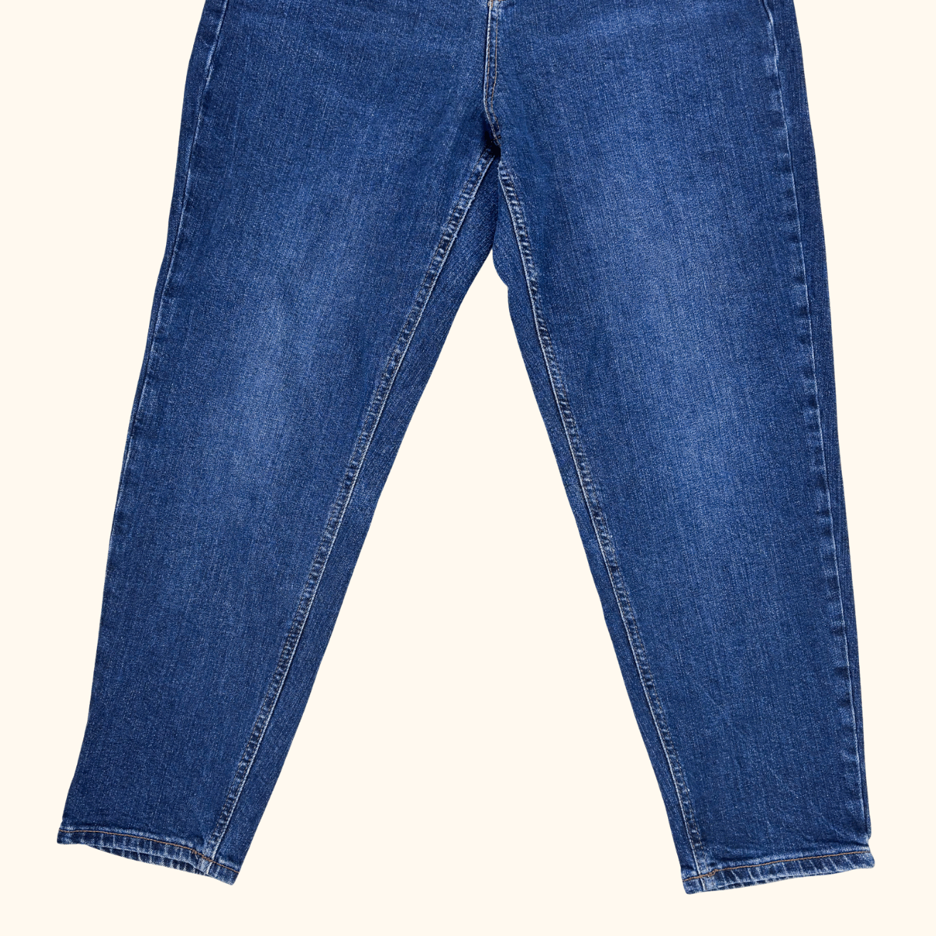 Marks &amp; Spencer Dark Blue Mom Jeans - Size 12 Short M&amp;S