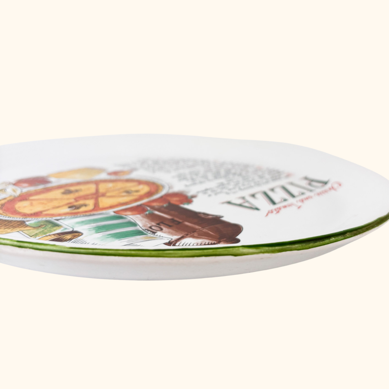 Vintage Rayware Pizza Recipe Serving Plate Rayware