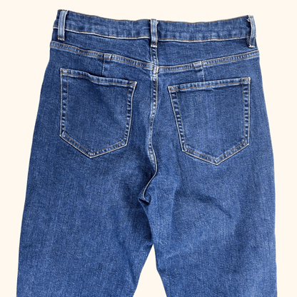 Marks &amp; Spencer Dark Blue Mom Jeans - Size 12 Short M&amp;S
