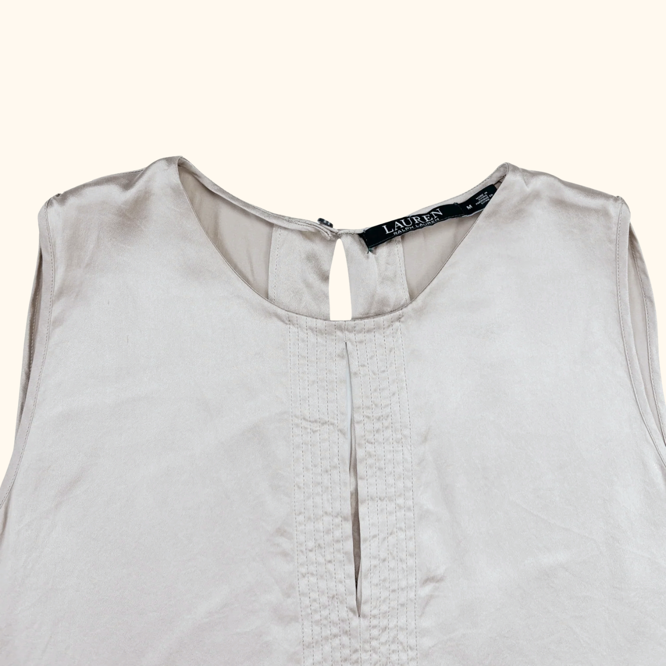 Ralph Lauren 100% Silk Sleeveless Blouse - Size Medium Ralph Lauren