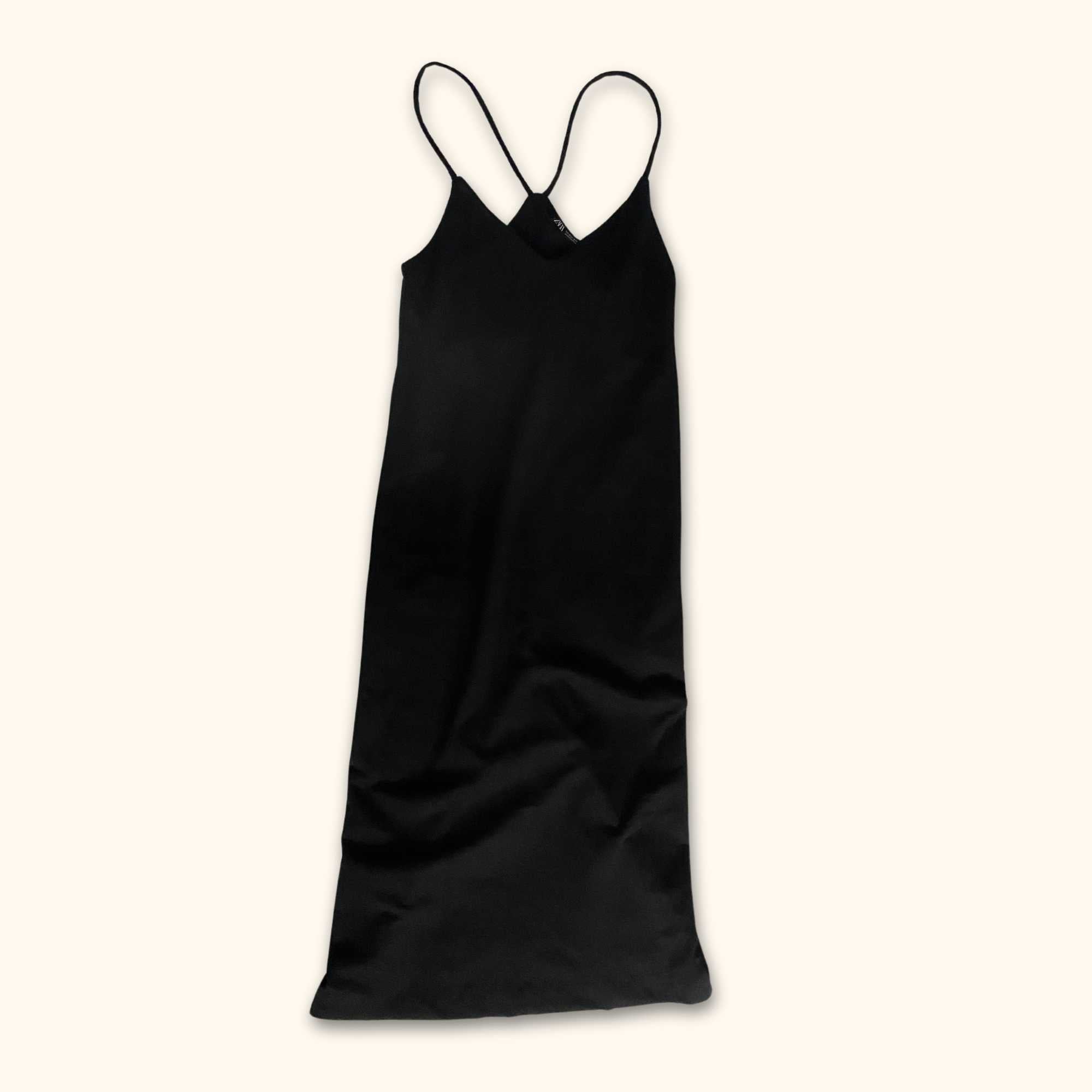 Zara Black Midi Cami Dress - Size Small - Zara - Dresses