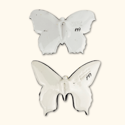 Ceramic Wall hanging Butterflies - Set of 2 -  - Decoration
