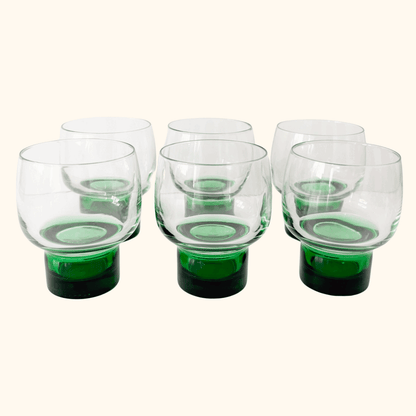 Luminarc Green Stem Whisky Glasses - Set of 6 -  - Glassware