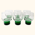 Luminarc Green Stem Whisky Glasses - Set of 6 -  - Glassware