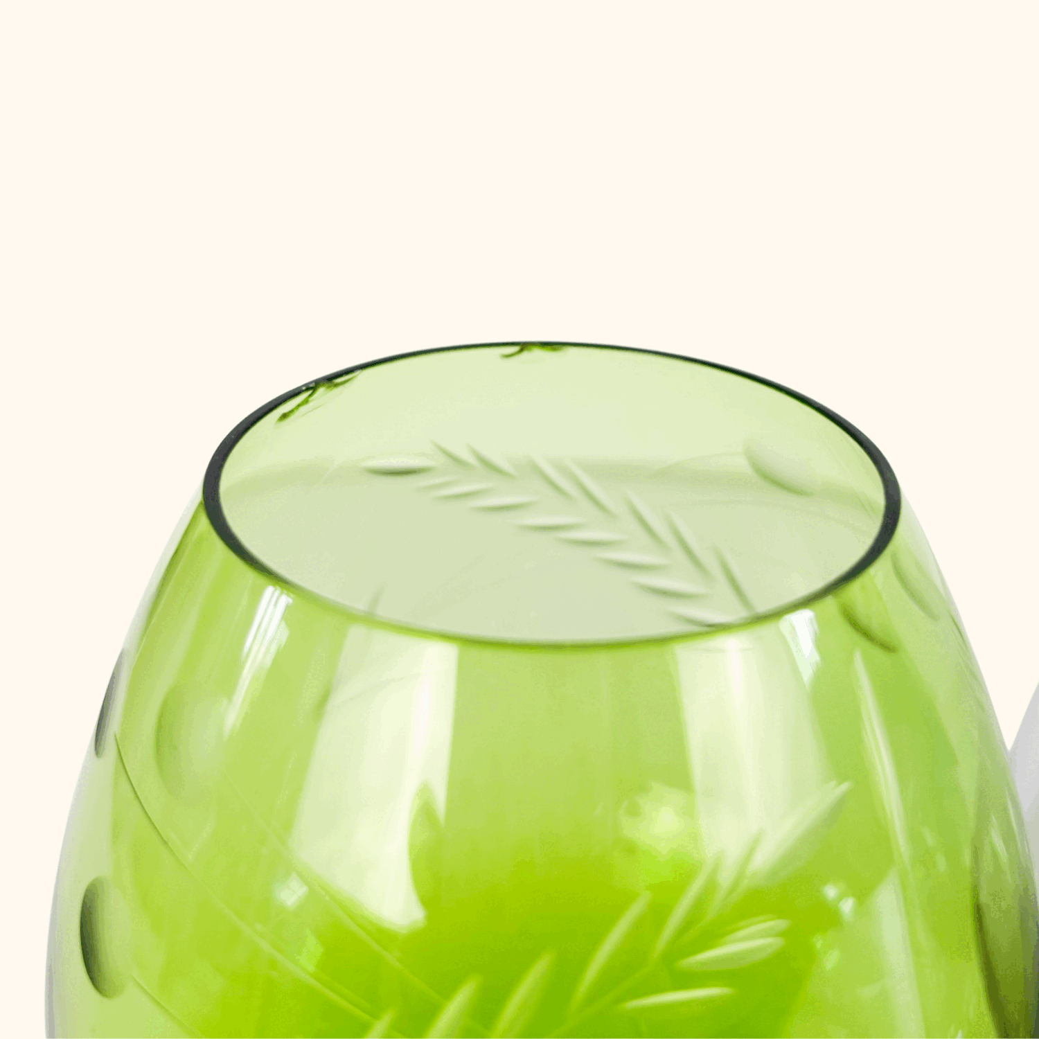 Etched Wheat Brandy Glasses Set of 6 Sunshine Thrift