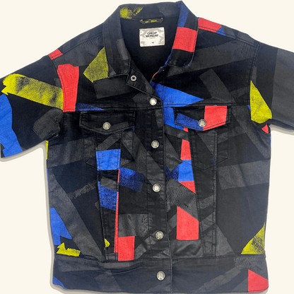 Cheap Monday Colour Block Black Denim Jacket - Size XS - Cheap Monday - Coats &amp; jackets