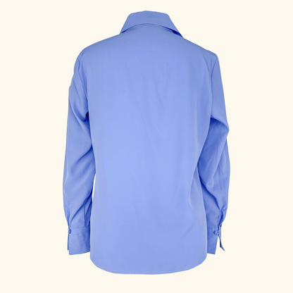 Vintage St Michael M&amp;S Blue Long Sleeve Shirt - Size 10