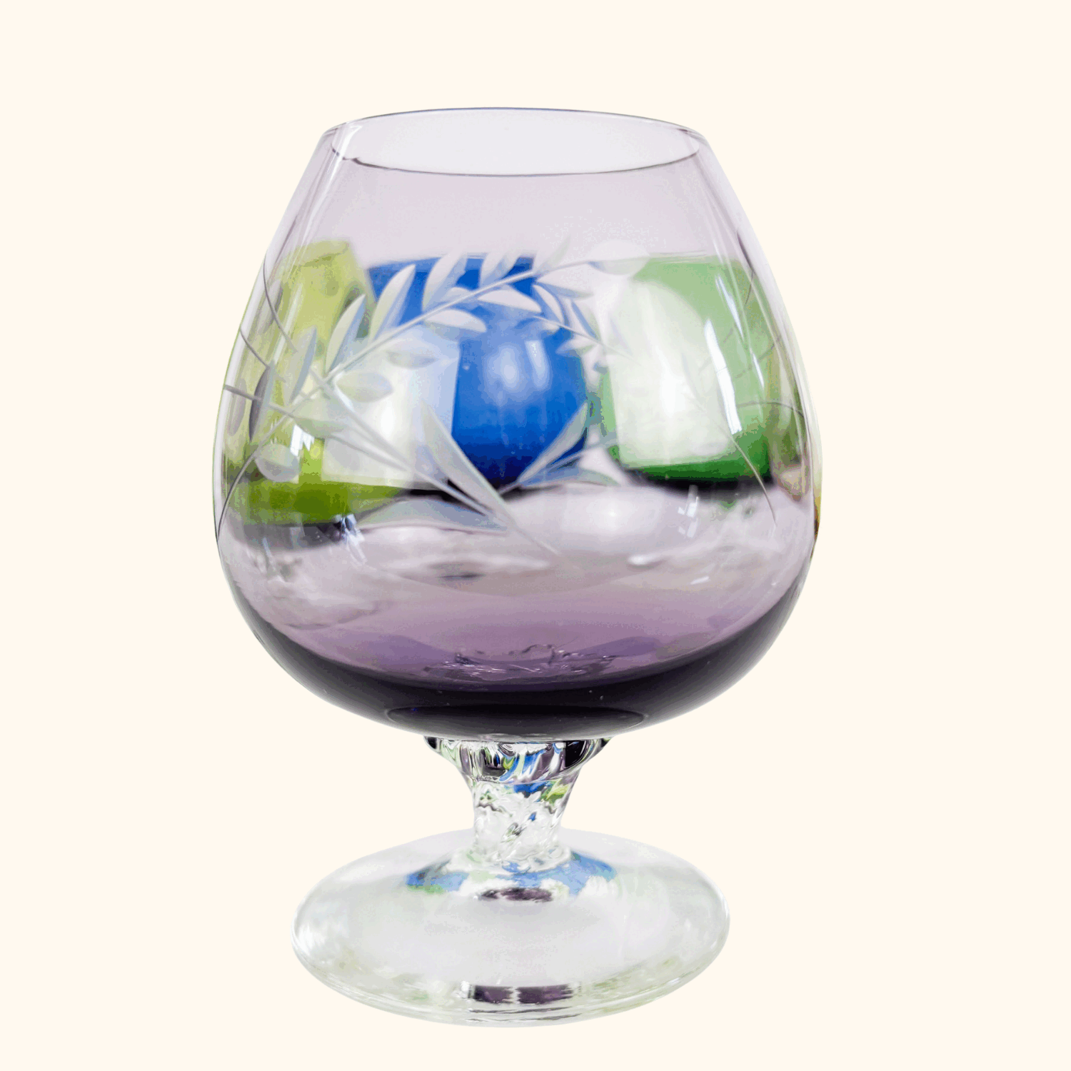 Etched Wheat Brandy Glasses Set of 6 Sunshine Thrift