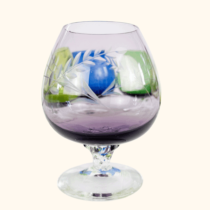 Etched Wheat Brandy Glasses Set of 6 Sunshine Thrift