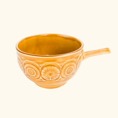 Vintage 1970s Tams England Romany Soup Bowl and Saucer Tams Pottery