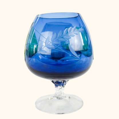 Etched Wheat Brandy Glasses Set of 6 Sunshine Thrift