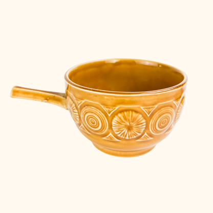 Vintage 1970s Tams England Romany Soup Bowl and Saucer Tams Pottery