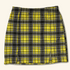 H&M Plaid Yellow Mini Skirt - Size XS - H&M - Skirts