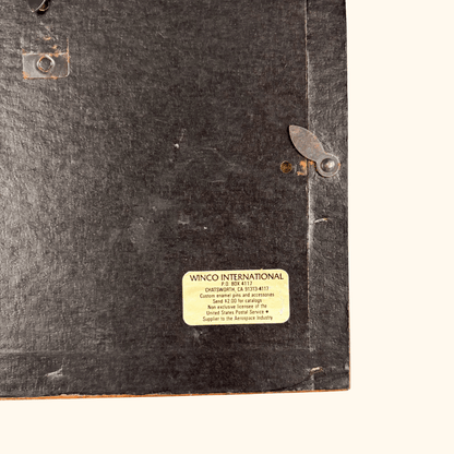 Vintage 1980s USA Love Enamel Postage Stamps Framed Sunshine Thrift