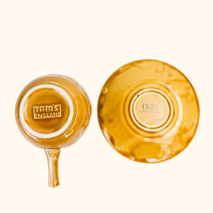 Vintage 1970s Tams England Romany Soup Bowl and Saucer Tams Pottery