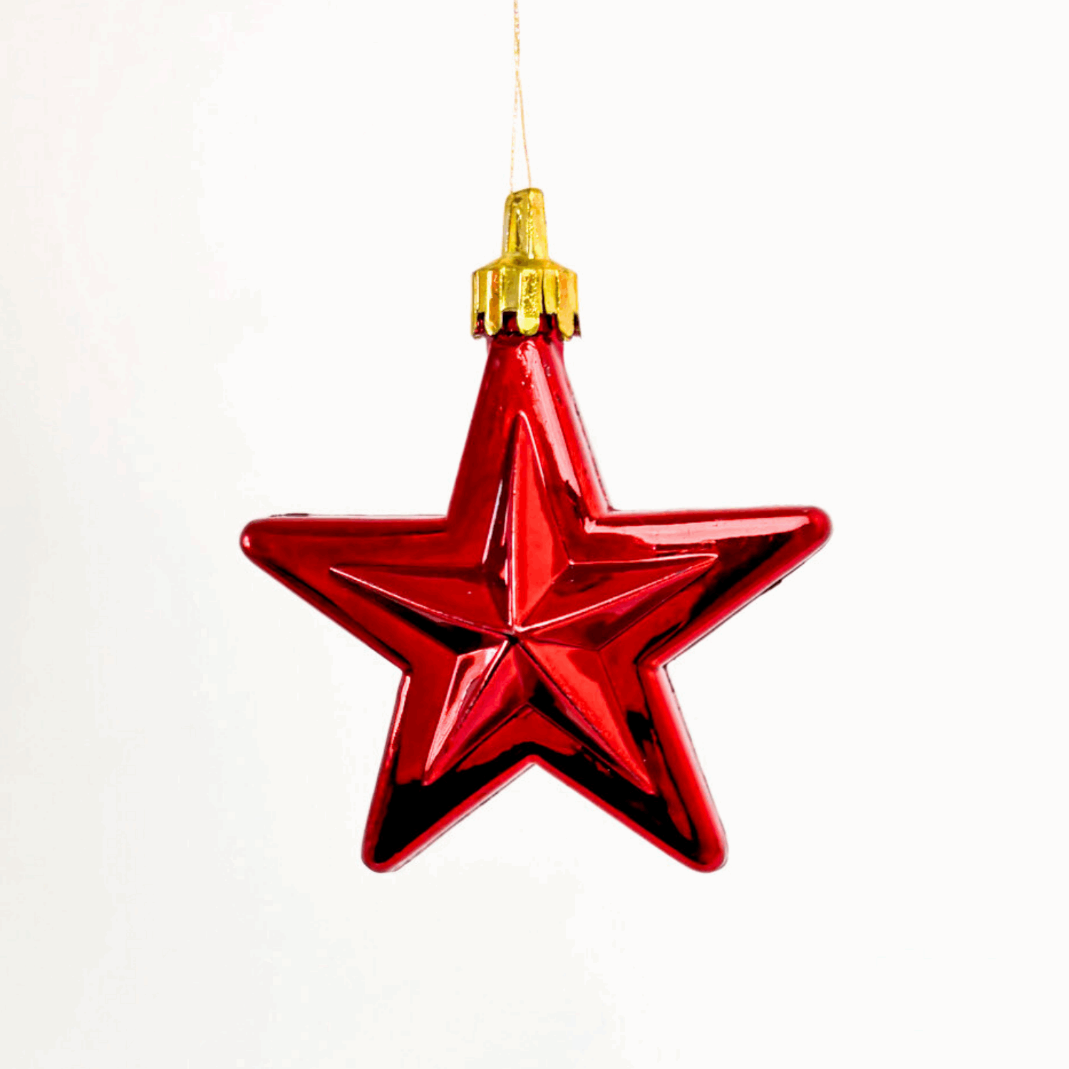 Frosted Red and White Baubles Mixed Sunshine Thrift