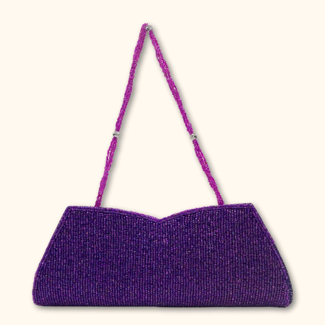 Y2K Embellished Purple Shoulder Bag - Sunshine Thrift - Bags