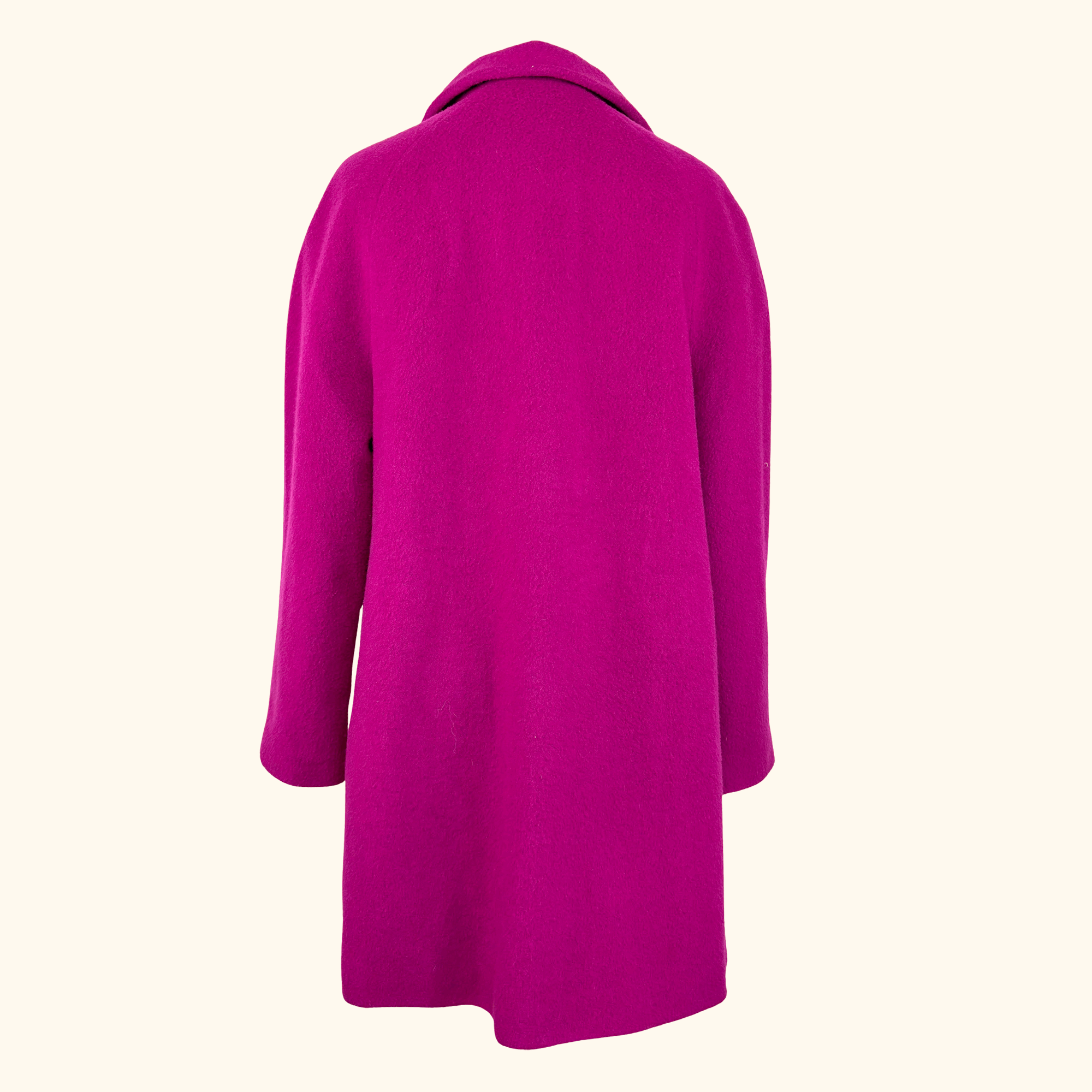 John Lewis Pink Wool Blend Swing Coat - Size 10 John Lewis