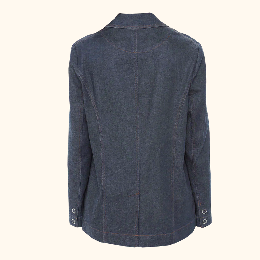 Whistles Joanna Blue Denim Blazer - Size 12