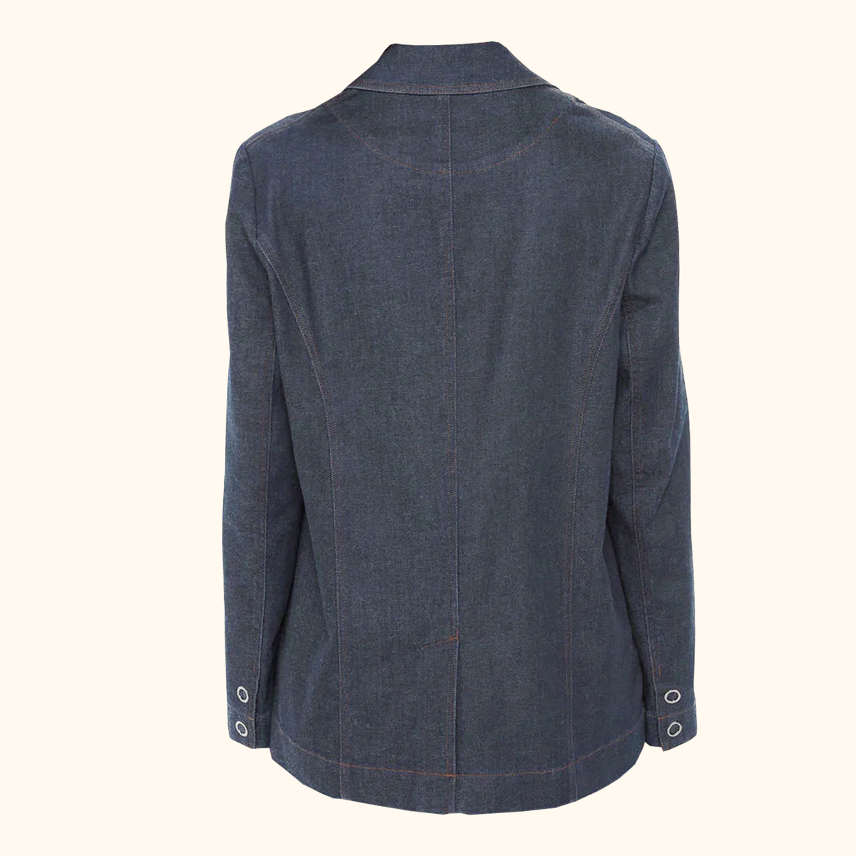 Whistles Joanna Blue Denim Blazer - Size 12