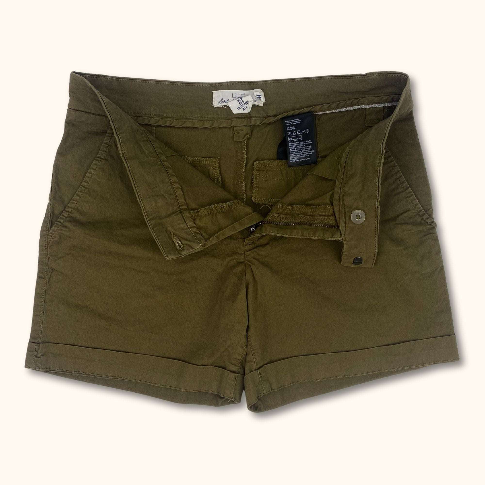 H&M Women's Khaki Cargo Shorts Size 10 – Sunshine Thrift