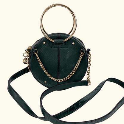 River Island Emerald Green Round Crossbody Bag River Island