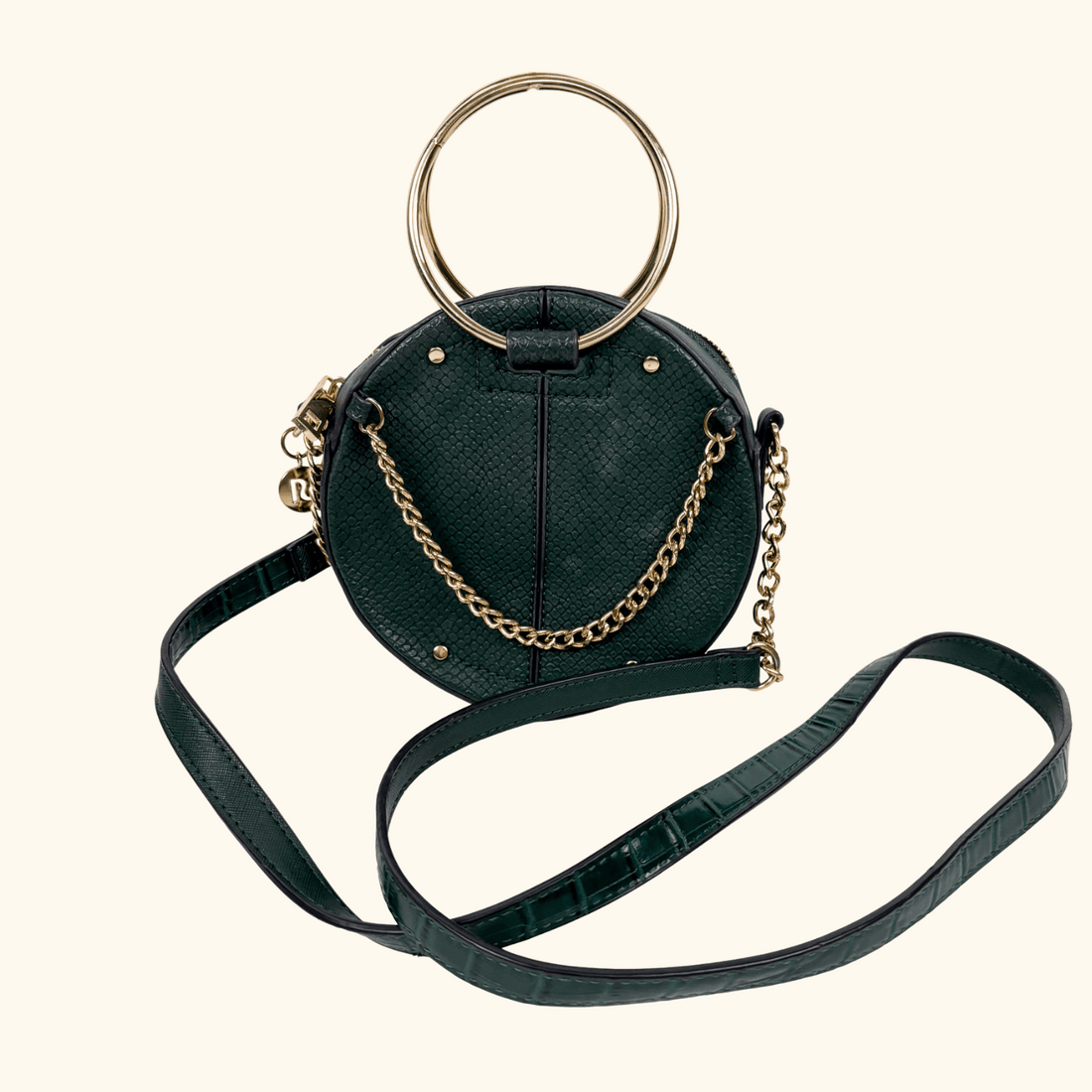 River Island Emerald Green Round Crossbody Bag River Island