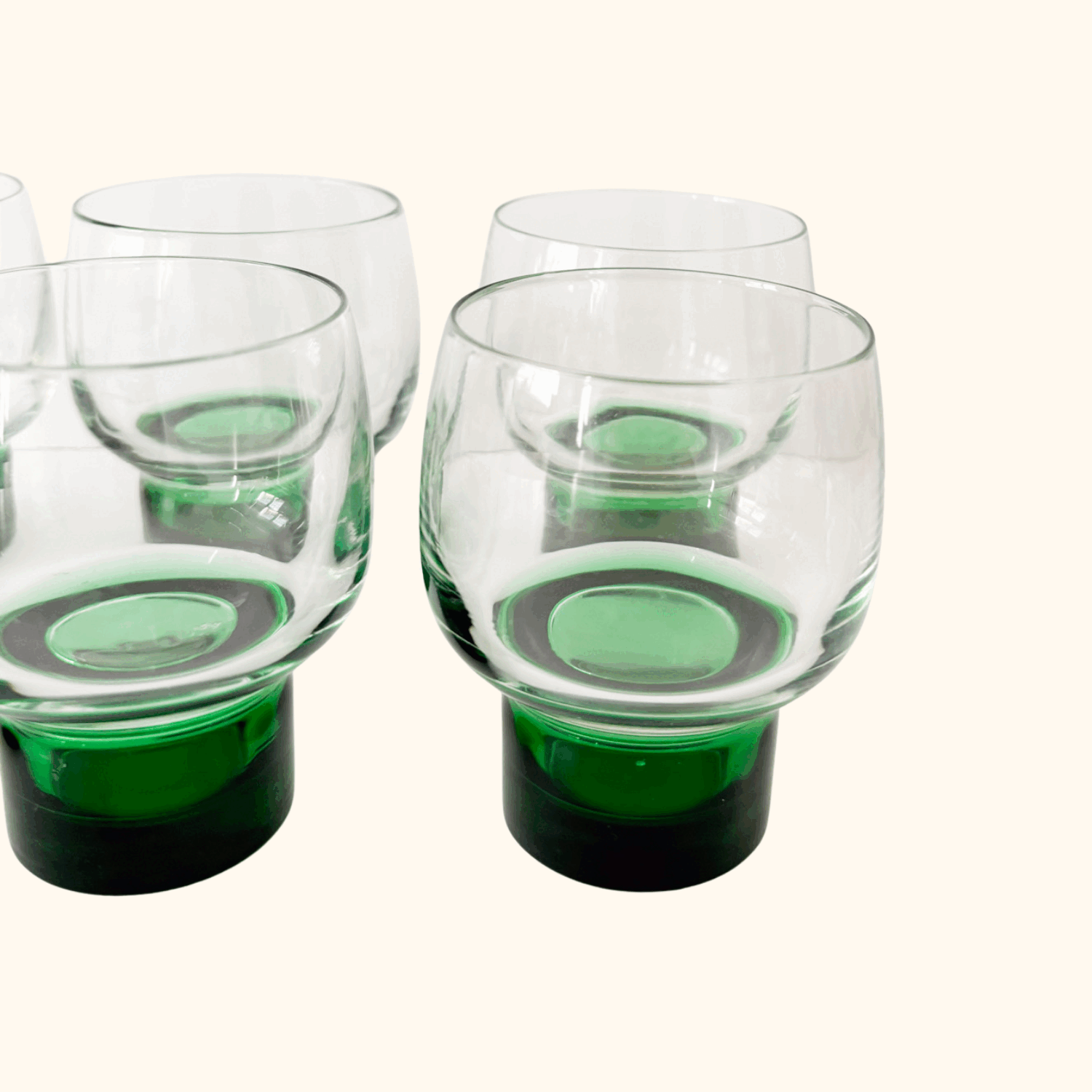 Luminarc Green Stem Whisky Glasses - Set of 6 -  - Glassware