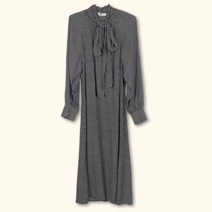 zara black and white gingham dress Zara Black White Gingham Check Oversized Collar Button Down Shirt Dress(s) - New Without Tags
