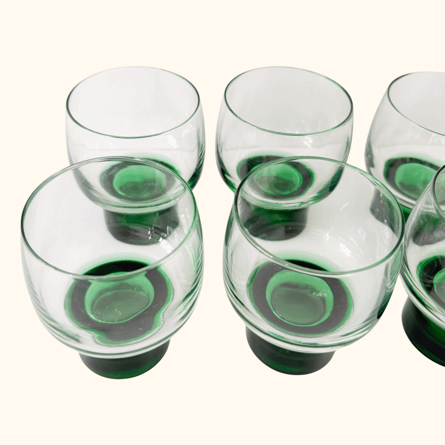 Luminarc Green Stem Whisky Glasses - Set of 6 -  - Glassware