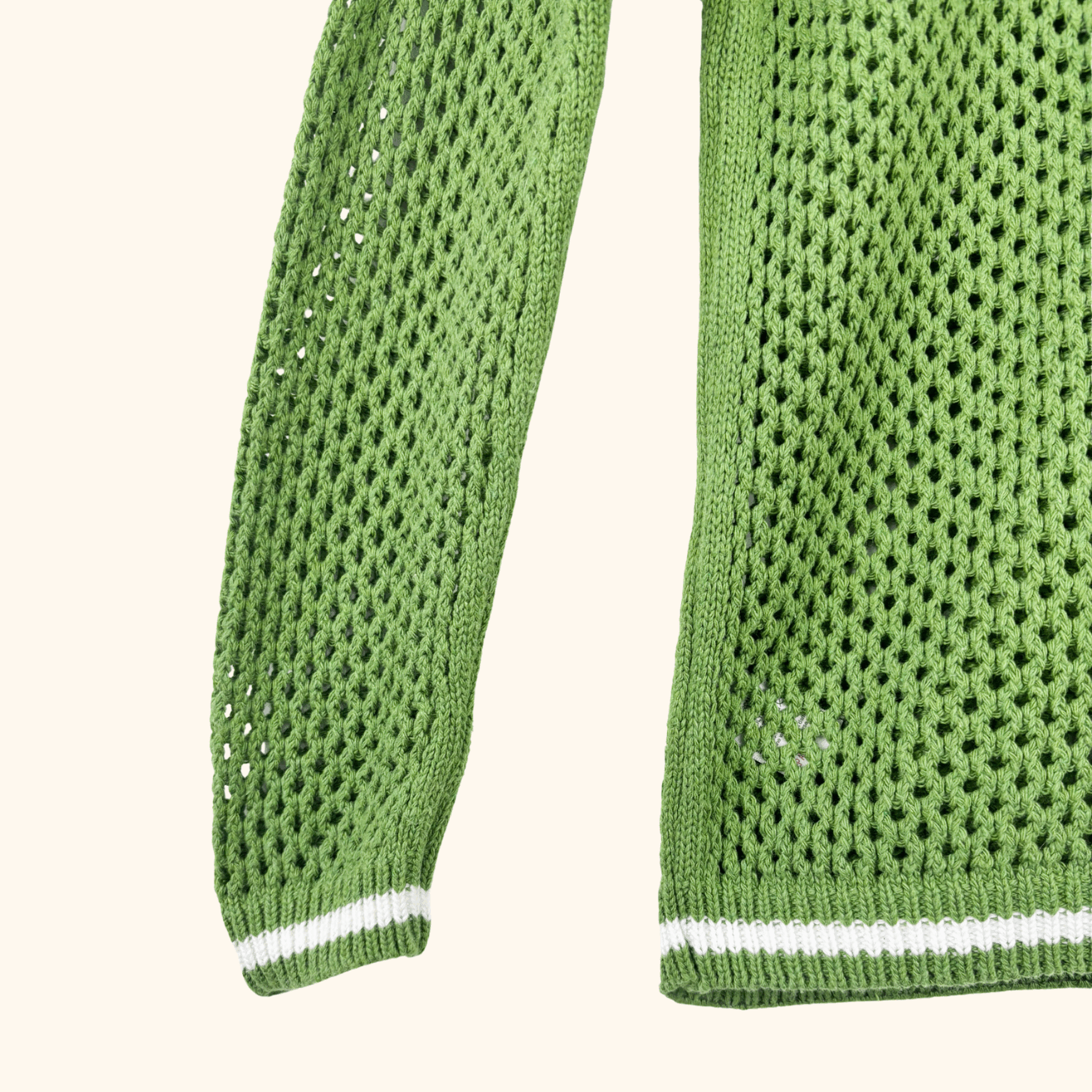 Next Green Open Back Knitted Jumper - Size XS Next