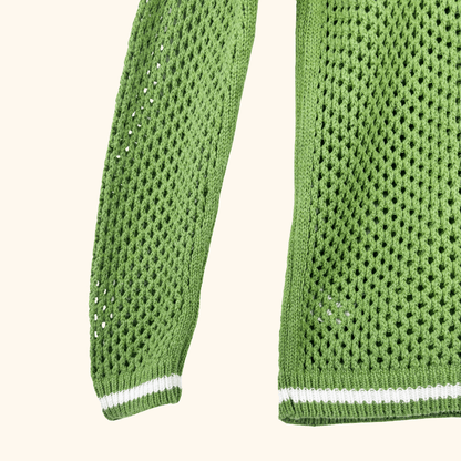 Next Green Open Back Knitted Jumper - Size XS Next