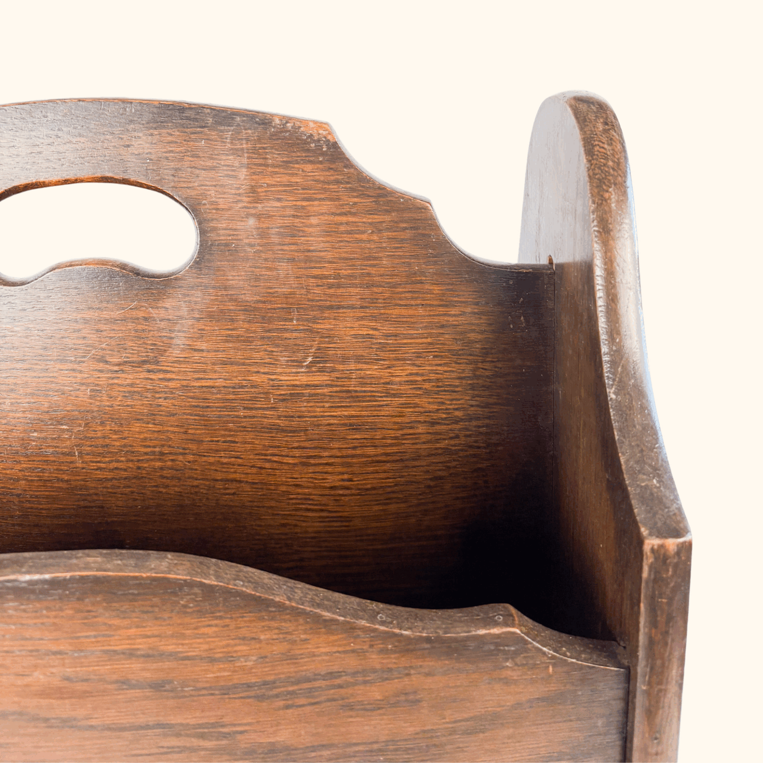Solid Mahogany Wooden Magazine Rack Sunshine Thrift