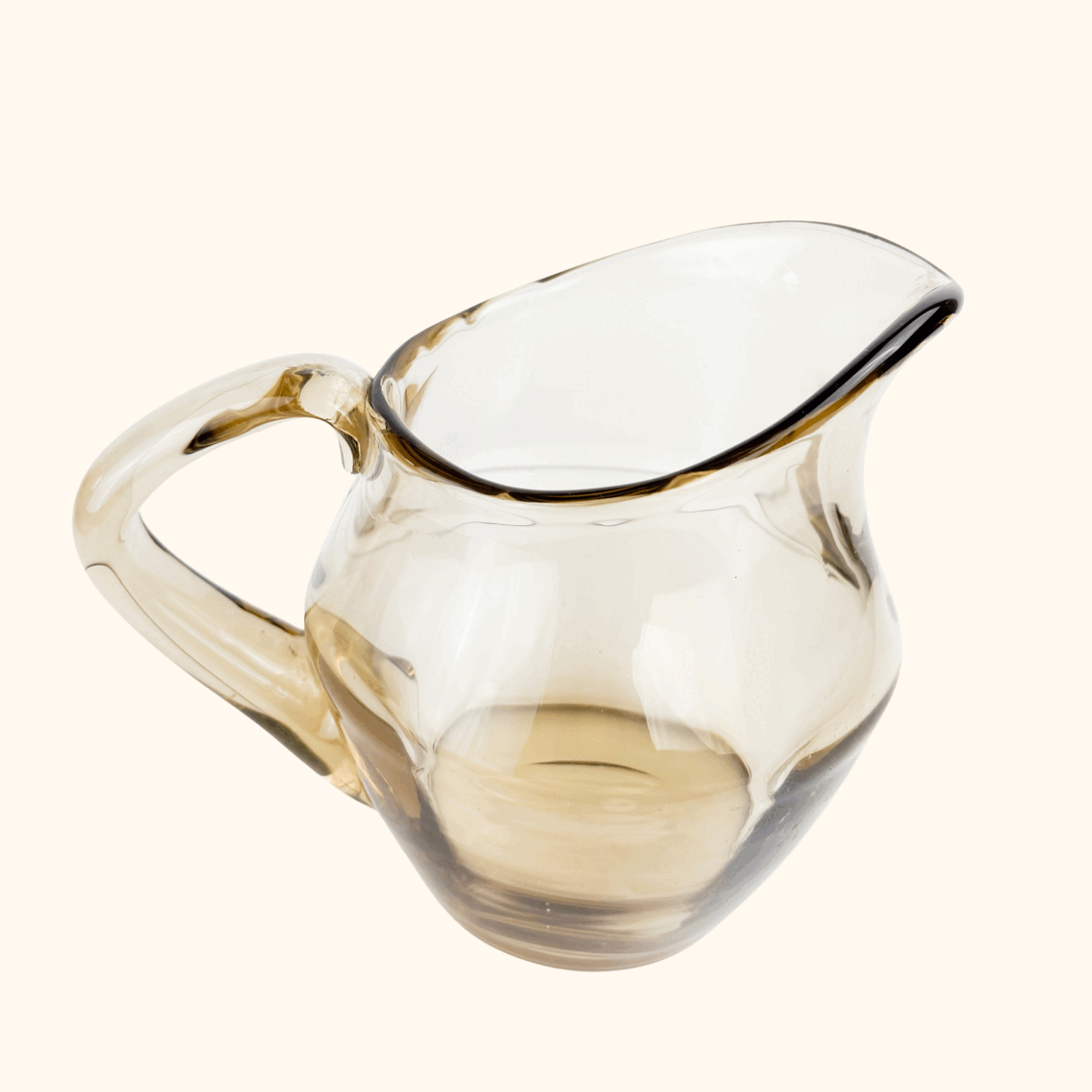 Vintage 1970s Brown Smoked Glass Jug -  - Kitchenware